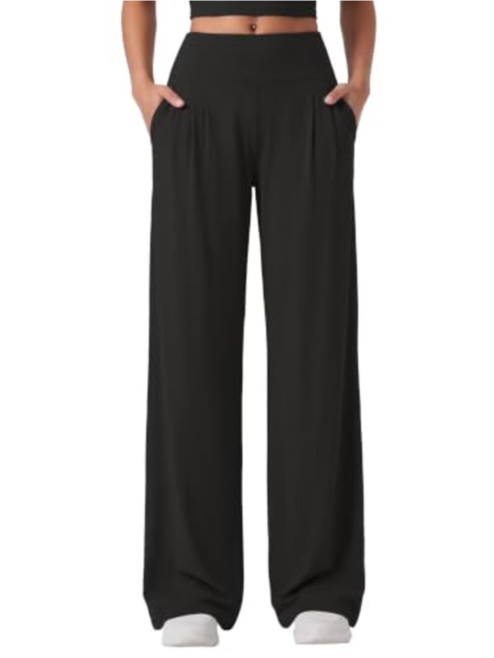 Wide Straight Leg Yoga Pants for Women High Waisted Comfy Lounge Soft Trousers